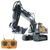 Electric RC CAR RC ExcavatorBulldozer 120 24GHz 11CH RC 건설 트럭 엔지니어링 차량 LIGH2487706 어린이를위한 교육 장난