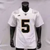 كلية كرة القدم الأمريكية ارتداء جامعات أمريكية ارتداء كرة القدم 2021 جديدة من NCAA Purdue Boilermakers قمصان كرة القدم 5 George Karlaftis College Jersey Black White Siz