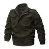 Giubbotto bomber militare da uomo Casual in cotone da uomo Giubbotti Cappotti Army Men s Slim Fit Pilot Casacas Para Hombre Taglia M 6XL 220830