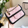 2022ss French Women Trend Woven Designer Shoulder Bag Diamond Lattice Quilted Leather Crossbody Tofu Fashion Retro Cosmetic Handbag Suitcases Fanny Pack 20 23cm