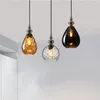 Hanglampen Noordelijke vintage Loft Art Deco Glass Cucurbit Licht LED E27 Hanglamp voor slaapkamer Restaurant Woonkamer Keuken El