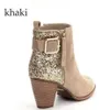 New Women Boots Classic Classic Bucked Strap Boots Boots Vintage Martin Booties Fashion Sexy Winter Shoes حجم كبير مع Box218a