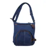 Borse da sera Unisex Mochilas Simple Fashion Donna Lady Borsa a tracolla singola classica in tessuto di jeans