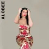 Robes décontractées Alobee Floral Imprimé Robes Moulantes Paresseux Slim Streetwear Chic Vintage Tenues Simple Élégant Femme Vestidos Robe Femme 220829