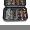 Fishing Hooks MNFT 32PcsBox Trout Nymph Fly Fishing Lure DryWet Flies Nymphs Ice Fishing Lures Artificial Bait with Boxed 220830