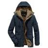 メンズジャケット2022ウィンドブレーカーパーカメンズメンズレジャーベルベット濃い温かいコート防水フリースフード付き屋外ジャケットコート