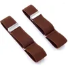 Belts 1 Pair Mens Shirt Sleeve Garter Houders Arm Band 2.5cm Solid Color Elastic Adjustable Metalen Hold Up Bartender YLM9684