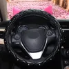 Ratt täcker 1pc kubre volante auto mujer söt omslag för flickor strass biltillbehör interiör kvinna läder coprivolante