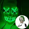 Party Masks Designer Face Mask Halloween Decorations Glow PVC LED Women Men Mask costumes for adults home decor 829