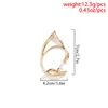 S3167 Fashion Jewelry Retro Metal Cat Ears Cuff Hang No Hole Single Piece Ear Clip Earrings