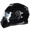 Capacetes de motocicleta DOT Modular Visores duplos Capacete completo Casque Moto Racing Motocross Casco Motocicleta