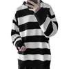 Men's Sweaters Harajuku Striped Men Vintage Clothes Winter Male Korea Style Round Neck Knitted Pullovers Hip Hop Streetwear 220830