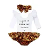 Clothing Sets Citgeett Fall Autumn 3PCS born Baby Girl Clothes Ruffle Romper Top Leopard Skirts Fall Outfits Set 220830