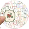 50Pcs Cartoon Vintage Plant stickers Non-Random For Car Bike Luggage Graffiti Sticker Laptop Skateboard Motor Water Bottle Snowboard Wall Decals Kids Gifts