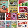 Metallmålning Vintage Metal Signs Delicate Fast Food BBQ Tin Plaque Restaurang Home Bar Cafe Kitchen Wall Decor Retro Poster järnmålning T220829