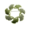 Brooches Vintage Plant Leaf For Women Leaves Pearl Ginkgo Brooch Pin Corsage Classic Party Accessories