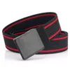 Belts Plastic Buckle Without Metal Steel Men's And Women's Nylon Durable Belt Designer Men