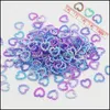 Décorations d'art d'ongle Décorations d'art d'ongle 100Pcs 11Mm Pastel Mixed Hollow Heart Pearls Flatbacks Embellissements Bijoux Autocollant Artisanat Dh4No