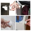 Baby Locks Latches 12 Pcs child protection Magnetic Lock Safety Door Striker blockers Commonly Used Cabinet Drawer Household Rooms 220830