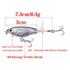 Ami da pesca 1PCS Whopper Plopper Fishing Lure 75mm 65g Topwater Matita Artificiale Esca dura Bass Soft Coda rotante Wobblers Attrezzatura da pesca 220830