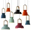 Lampes suspendues Moderne LED Simple Lumières Nordic Macaron Design Lampe Décorative Salon Chambre Chevet Éclairage Suspendu