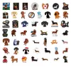 100 stks teckel stickers skate accessoires waterdicht vinyl hond sticker voor skateboard laptop bagage waterfles auto stickers kinderen geschenken speelgoed
