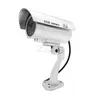 Fake Camera Dummy Waterproof Security CCTV Surveillance med blinkande Red LED -ljus utomhus inomhus