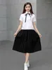 Clothing Sets Japanese School Uniforms For Girls Class Suits White Shirt Long Skirt JK Uniform Costumes Koran College Boys