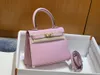Brand Purse 20cm mini sac d'épaule Femme Femme Luxury Handsbag Epsom Leather Couture à la main Pinche de nombreuses autres couleurs pour choisir un prix en gros de livraison rapide