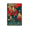 Металлическая живопись Новая Kakegurui Anime Vintage Metal Poster Wall Art Железная живопись жестяная табличка потертые бляшки для гостиной Home Bar Cafe Cafe T220829