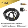 Lance Araba Yıkayıcı 7.5m Yüksek Basınçlı Hortum Boru Kablosu Su Temizleme Uzatma Karcher K2