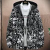 Autumn Double -sosed Wind Windbreaker Men Casual Casual Male Capuz Roupas à prova d'água de alta qualidade e tamanho 4xl 220830