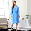 Amanti della veste da donna Summer Waffle Aokrobes Uomini Donne Succhia acqua Kimono Nighthowns Plus Size Bare 3xl 220830