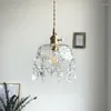 Pendant Lamps Crystal Glass Lamp Living Room Fixtures European Retro Lighting Vintage Single Head