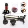 Outils de bar Ustensiles de bar Cuisine Salle à manger Maison Jardin Conservateur de vin Ensemble Pompe en acier inoxydable Bouchons d'économie de vide Manuel Vacu Seal Drop Deliver F0905