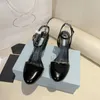 Women Shoes Open Edge Lambskin Sandal Pumps Loafers Millers Uppers High Heels Genuine Leather Original Wedding Shoes Black White Red 35-40 NO409