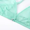 BRA's VARSBABY Sexy Franse ultra dunne gaas lingerie citroen gele mint groen ondergoed zomer ademende bh combinatie 3 pc's lot 220902