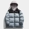 Männer Jacken Männer Gefälschte Zwei Stück Unten Lose Winter Neue Mode Warme Parka Mit Kapuze Casual Mann Dicker Fit Slim winer 3XL L220830