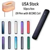 더 저렴한 빈 일회용 vape 펜 e 담배 POD USA Stock 50pcs 1 상자 스냅 팁 쉬운 채우기 280mAh 충전식 배터리