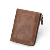 RFID محمي Zipper Mens Designer Wallets Male Male Short Style Fashion Coin Zero Card Cards NO198
