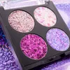 Sombra de ojos 1 unids Profesional 4 Colores Maquillaje Brillante Brillo Paleta de Sombra de Ojos Brillo Maquillaje A Prueba de agua Cosmético