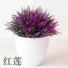 Kwiaty dekoracyjne sztuczne rośliny zielone bonsai małe doniczka Fałszywe kwiat ozdoby doniczkowe do domu dekoracja biura w domu