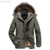 Vestes pour hommes hommes hiver vers le bas à capuche décontracté longue chaude Parka taille 7XL bonne qualité mâle ajustement multi-poche cargo L220830