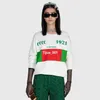 22fw Italien Nya herrtröjor Färg Matchande långärmad Sweatshirt High Street tidigt på våren Autumn Man Women Crewneck Classic Simple Casual Sweater Tjamwy089