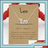 Pendentif Colliers Pendentif Colliers Pendentifs Bijoux Horoscope Signe Collier Constellation Acier Inoxydable Lettre du Zodiaque Taureau Aquar Otjnr