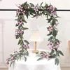 Fleurs décoratives décoration fausse fleur eucalyptus feuille papillon rotin maison Vase Simulation plante mariage aménagement paysager