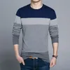 Maglioni da uomo Top Grade 100 Cotton Designer Fashion Brand Pullover Maglione lavorato a maglia a righe Uomo Coreano Casual Plain Jumper Abbigliamento 220829