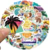 50 stcs cartoon costa rica stickers skate accessoires no-duplicate waterdichte vinylsticker voor skateboard laptop bagage telefoonhoesje auto stickers feestdecor