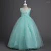 Girl Dresses 2022 Children's Costumes In The Big Boy Long Dress Performance Skirt Princess Gauze Wedding Flower