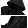 Men's Jackets Warm Thicker Casual Fashion 2022 New Winter Cotton Hooded Medium Length Down NBH639 L220830